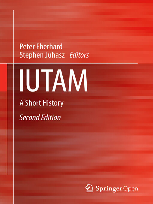 Title details for IUTAM by Peter Eberhard - Available